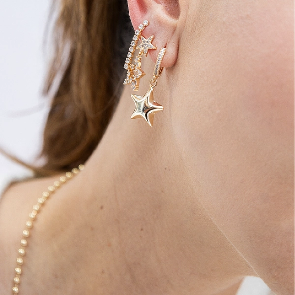 Trio De Aretes Escarcha